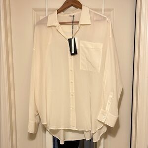 Lilysilk Cream Silk Shirt